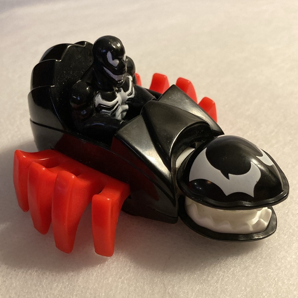 Vintage 1995 Marvel Comics Spider-Man Black Venom McDonald's Happy Meal Toy Car